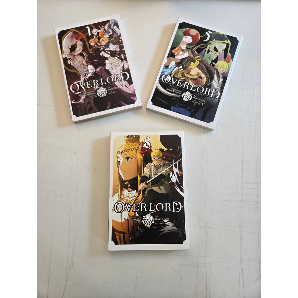 Overlord Manga Lot Vol 1 5 8 English Yen Press Anime Books